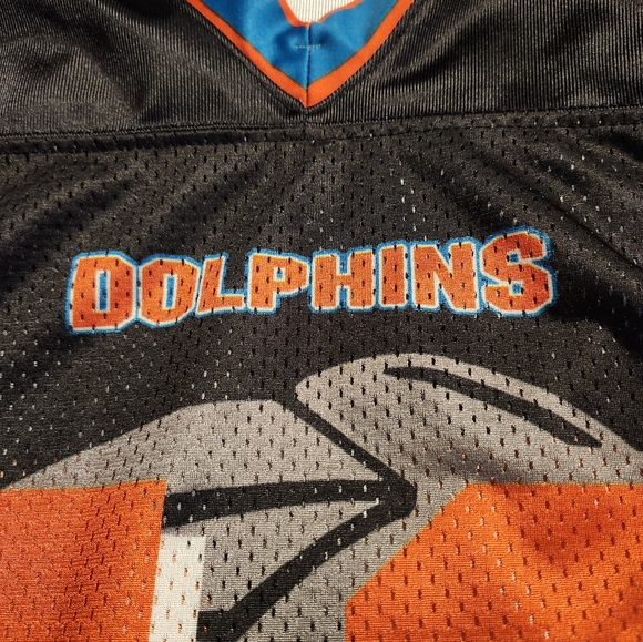 VINTAGE ALLESON MIAMI DOLPHINS LONG JERSEY T-SHIRT Men's Size Large‎ #50 - Picture 3 of 10